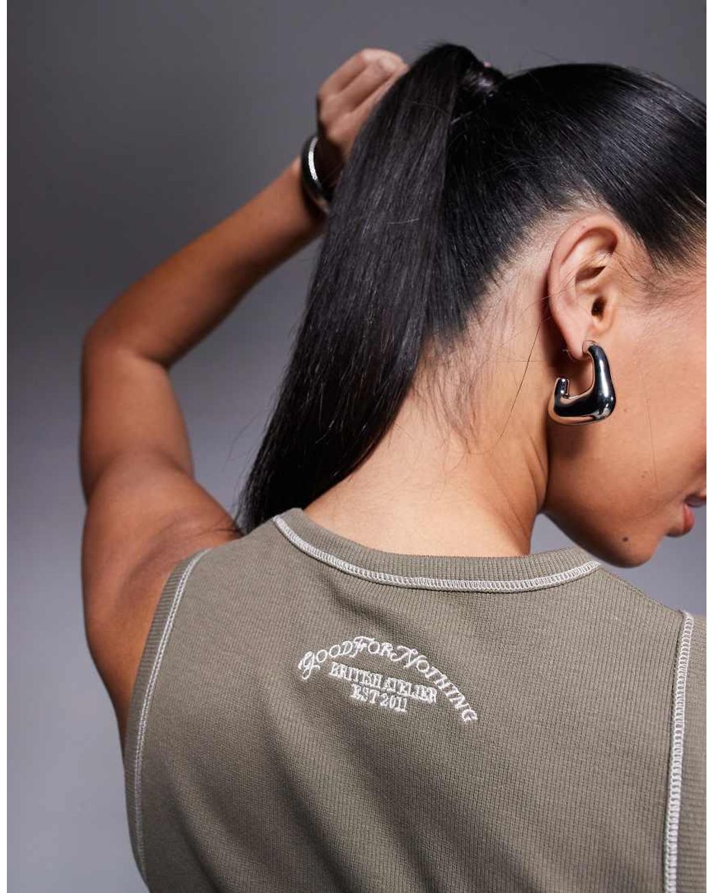 Good For Nothing Gray Seam Detail Vest
