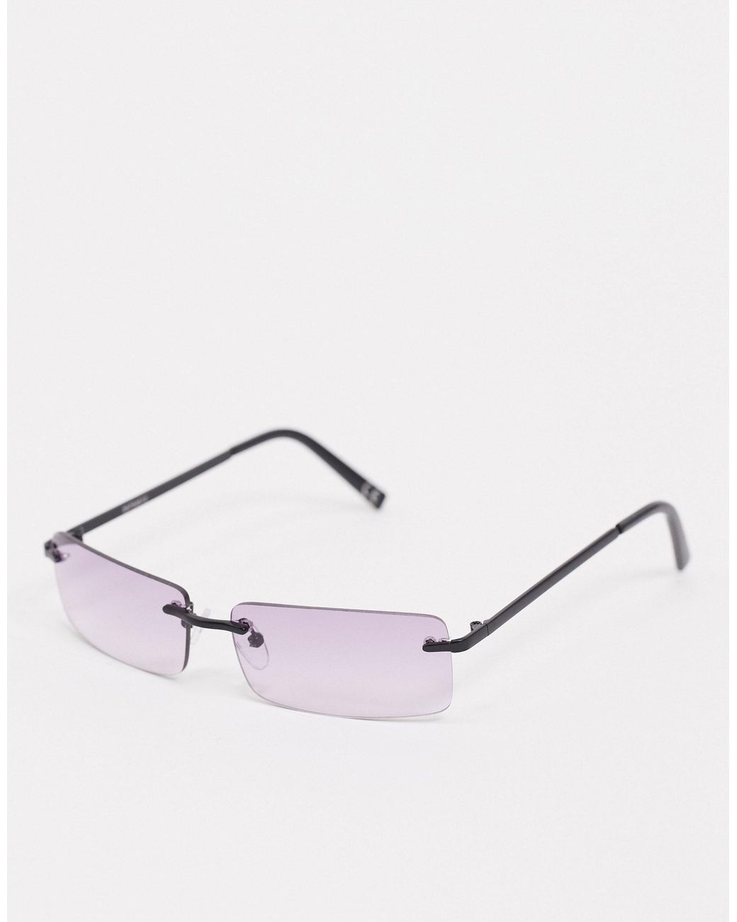 Gafas cuadradas con montura al aire estilo años 90 con lentes lila de  -Violeta ASOS de color Morado | Lyst
