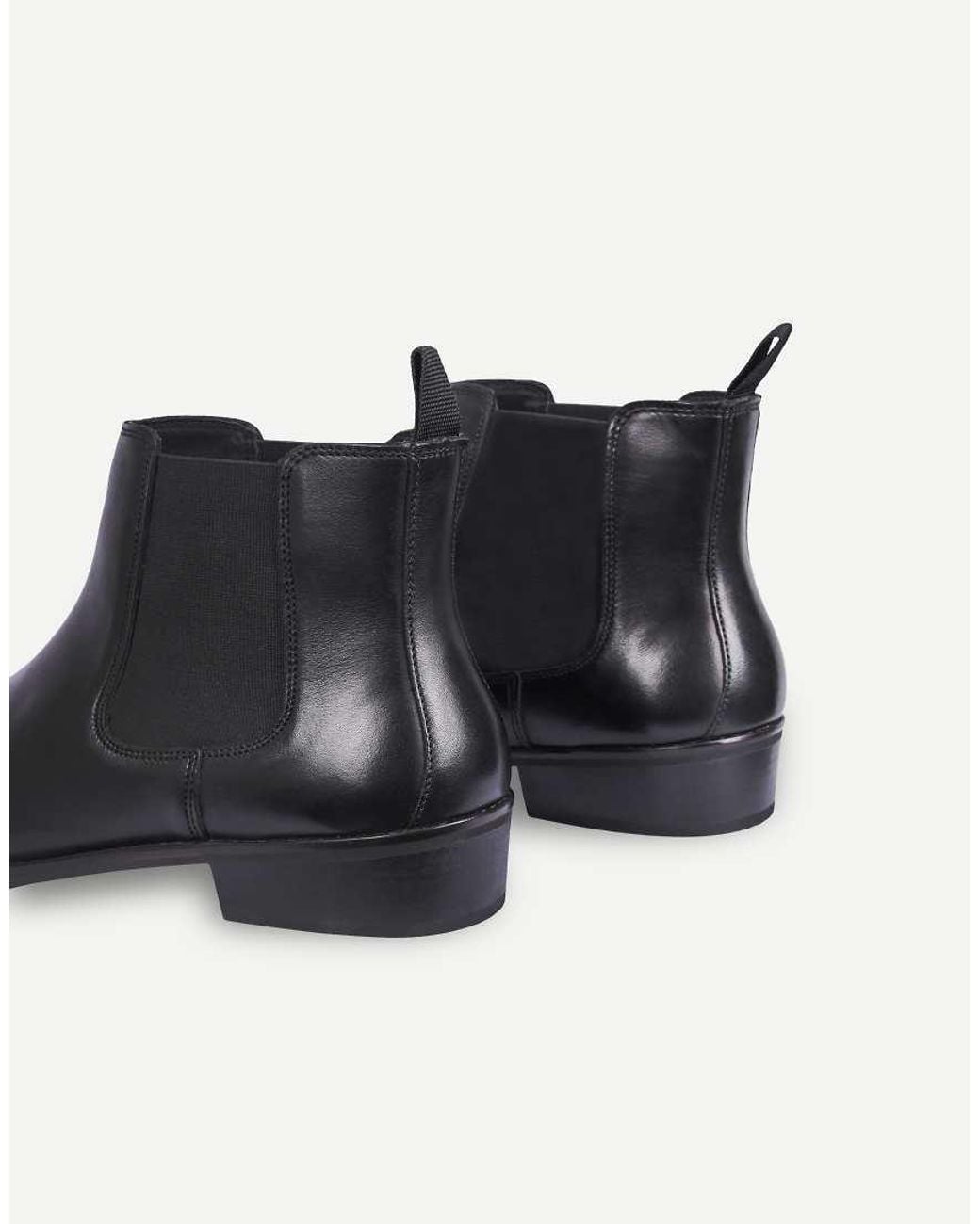 OFF THE HOOK Black Eastwood Leather Chelsea Boots for men