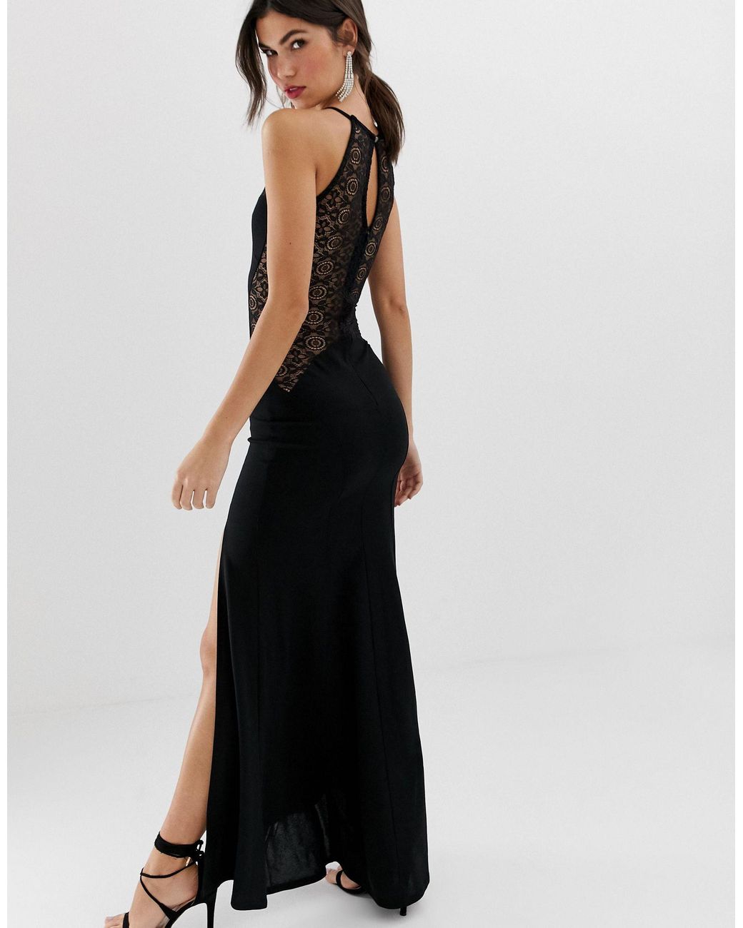 tfnc high neck maxi dress