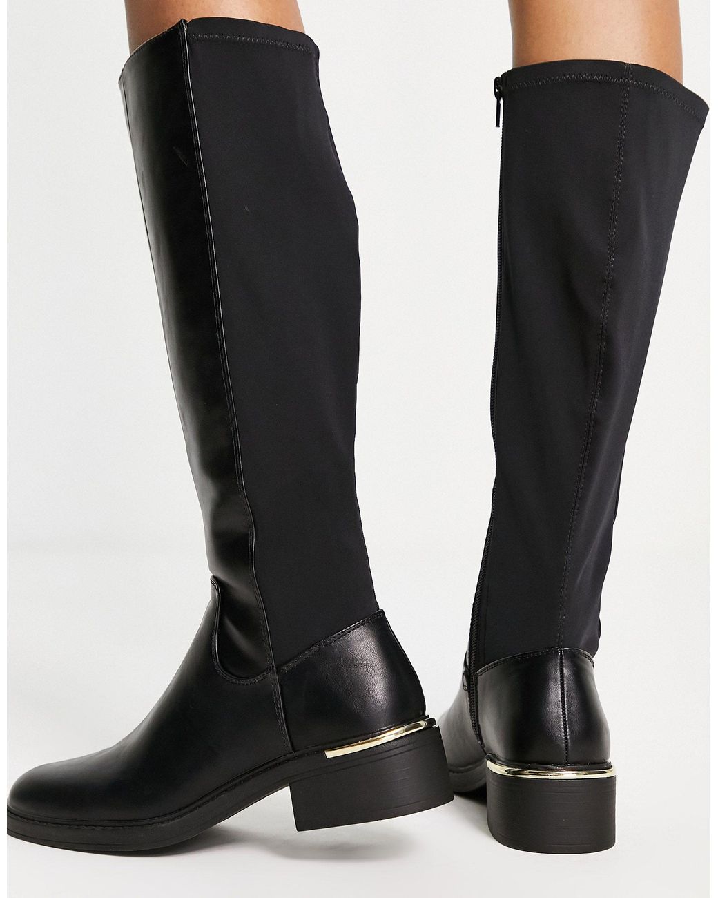 New look top flat boots