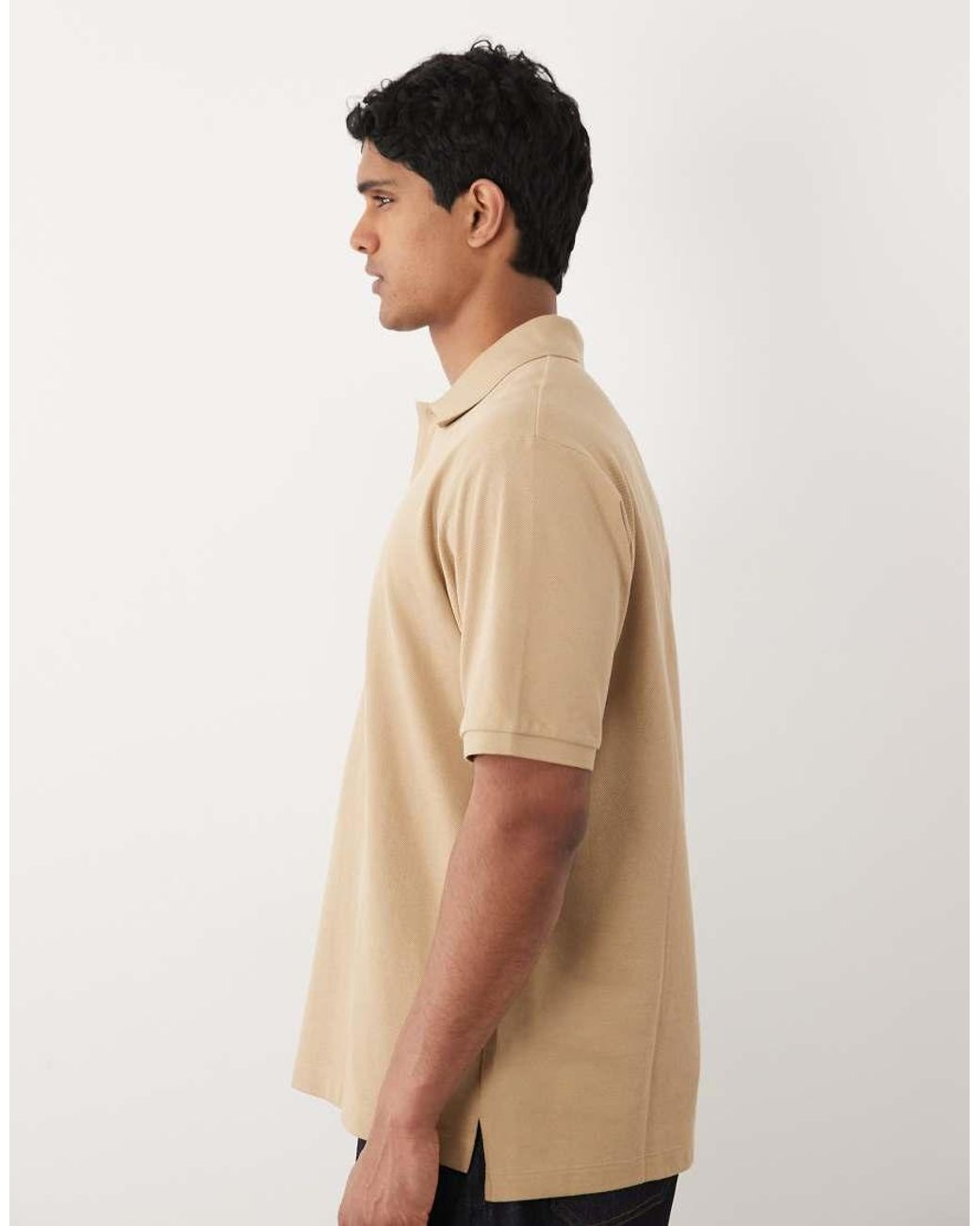 HUGO Natural Nolitos Loose Fit Polo Shirt for men