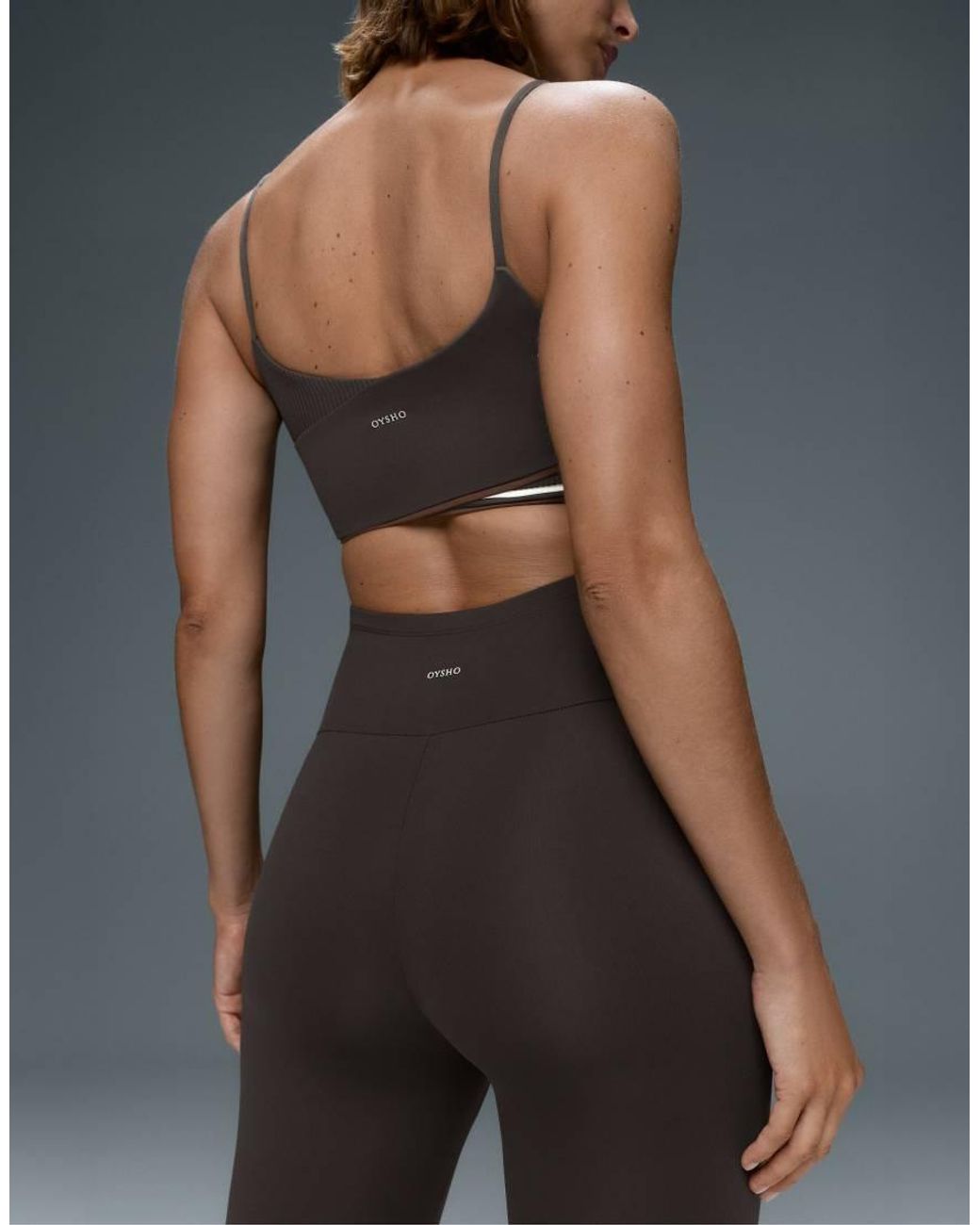 Oysho Gray Comfortlux 65Cm Maternity Leggings