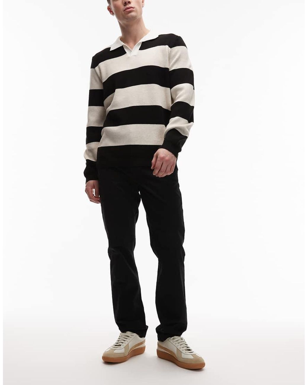 Tommy Hilfiger Black Denton Essential Twill Trousers for men
