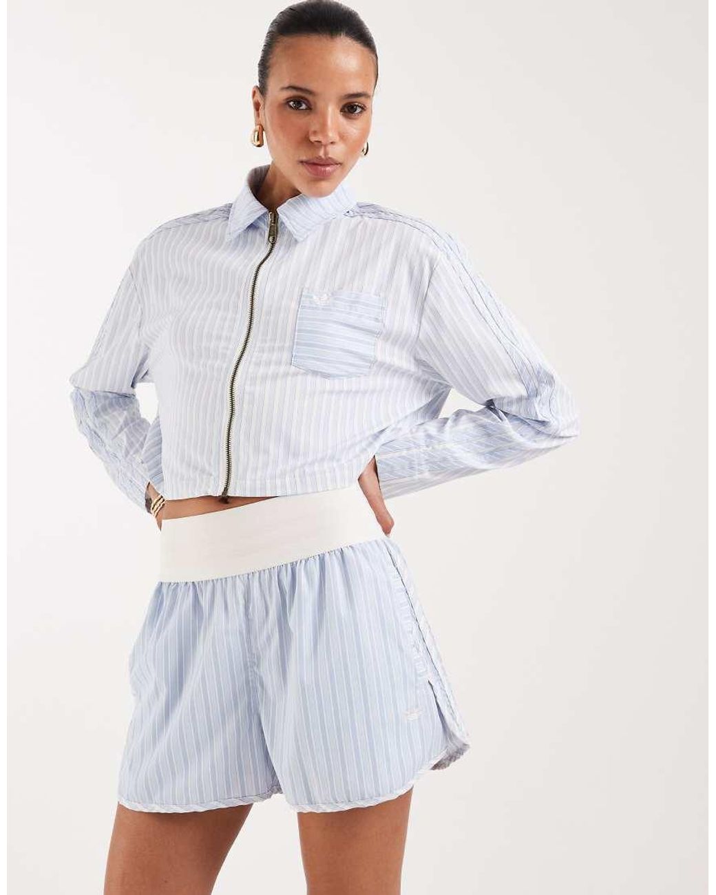 Adidas Originals White Premium Essentials Shorts