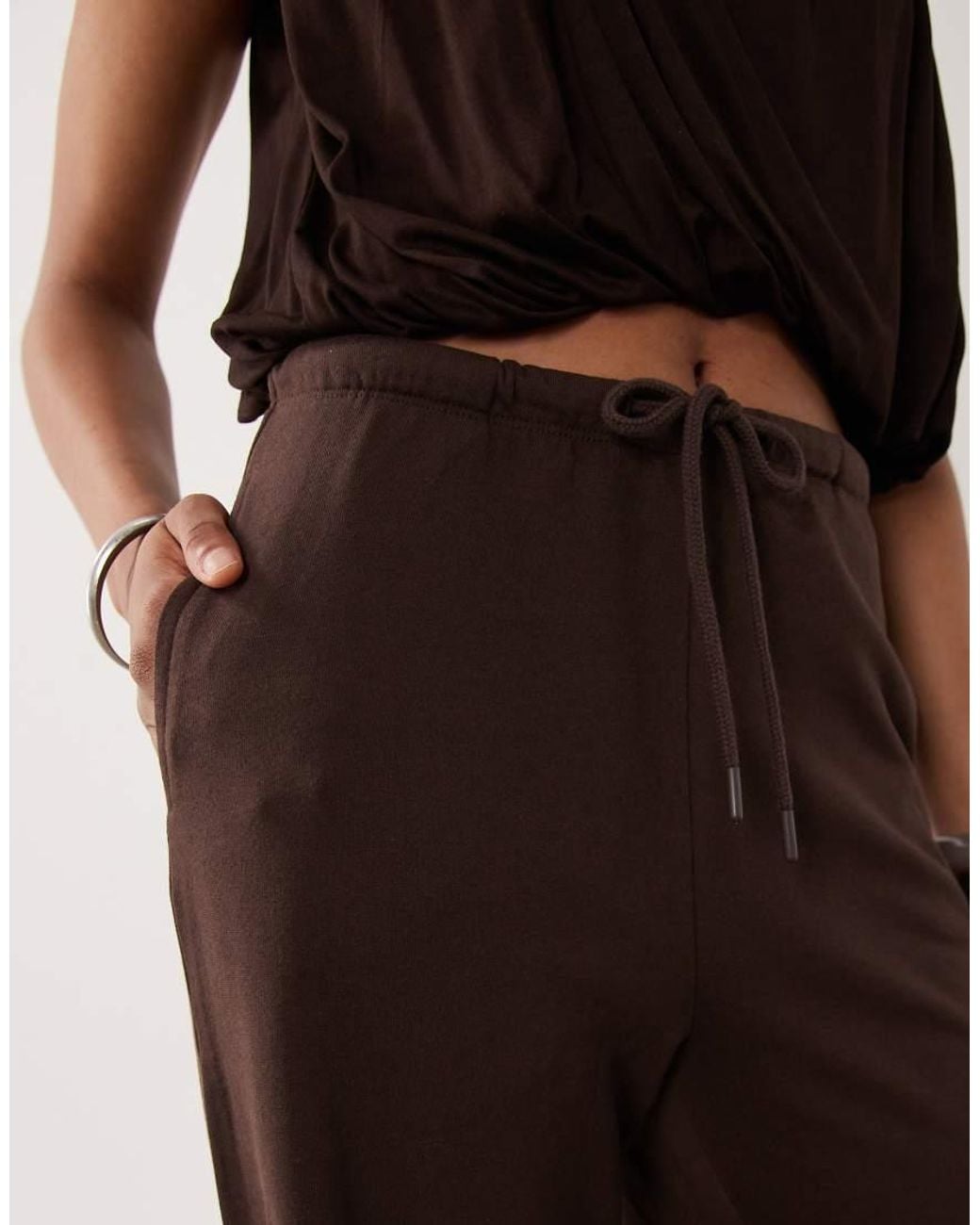 JDY Tall Brown Wide Leg joggers