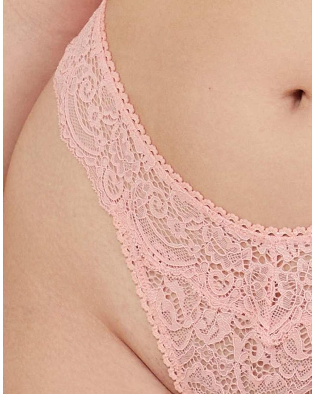 Playful Promises Natural Ariana Everyday Comfort Lace Thong