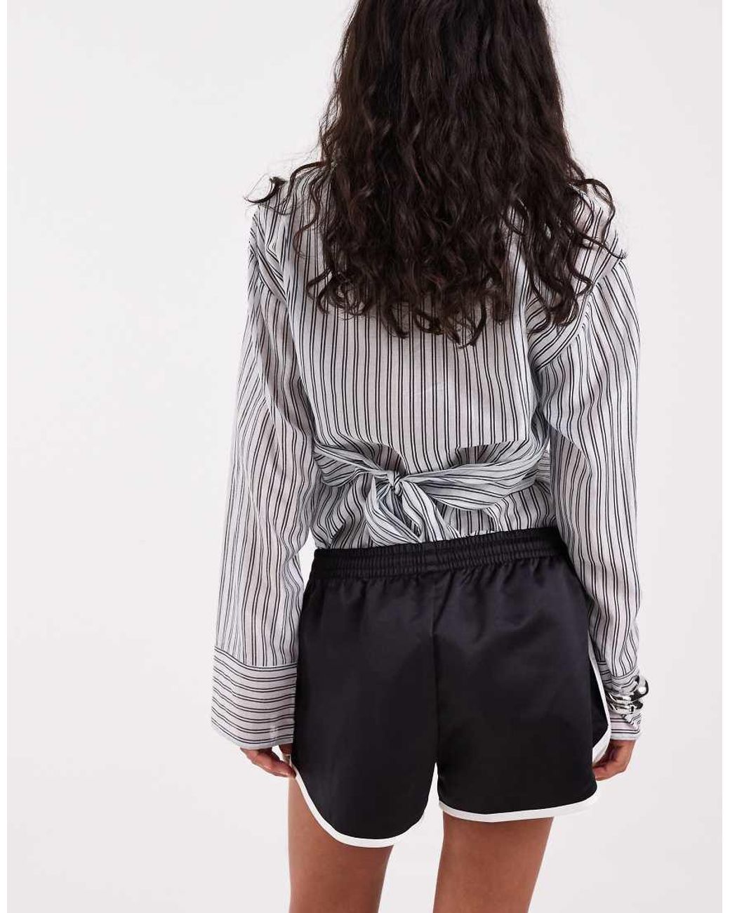 Adidas Originals Red Three Stripe Sprinter Shorts