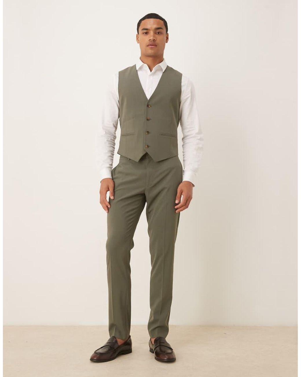 ASOS Natural Skinny Fit Vest for men