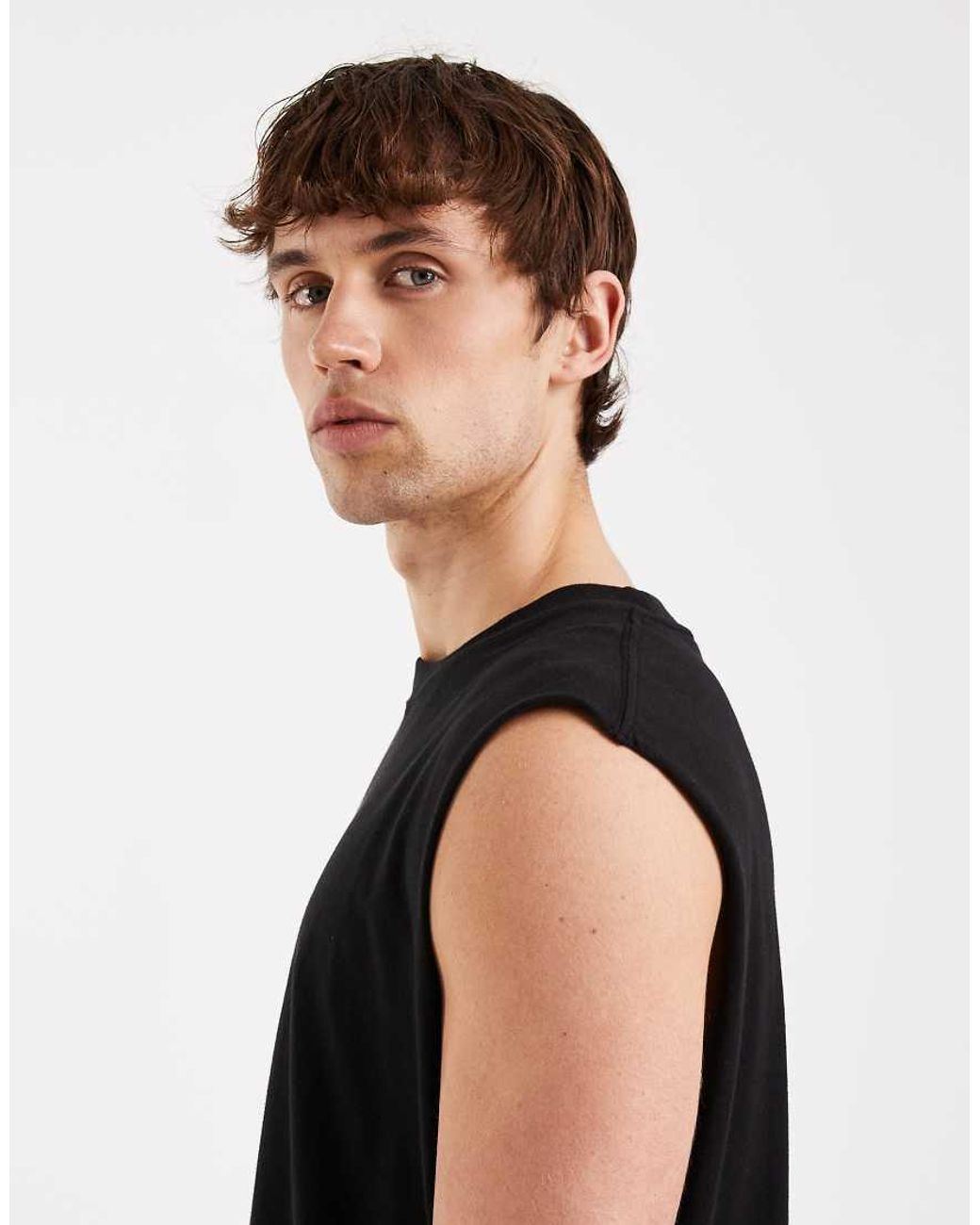 Jack & Jones Black Orginals Front Logo Vest for men