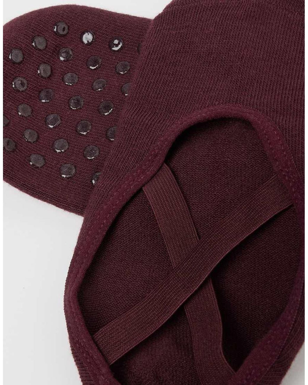 Tezenis Purple Non-Slip Pilates Slipper Socks