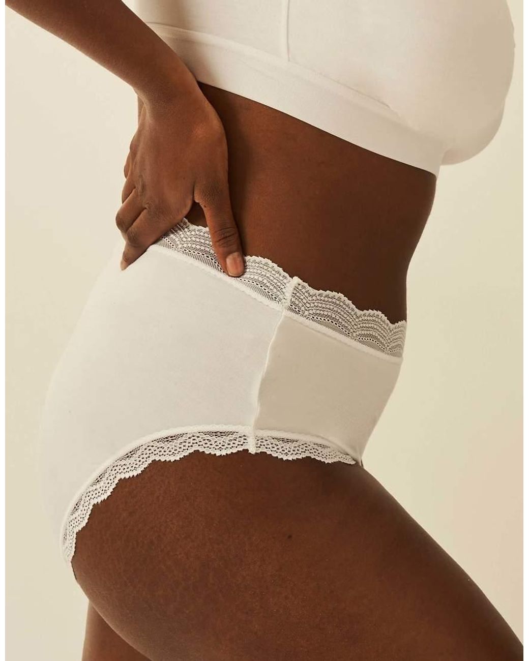Stripe & Stare Black High Rise Knicker Four Pack
