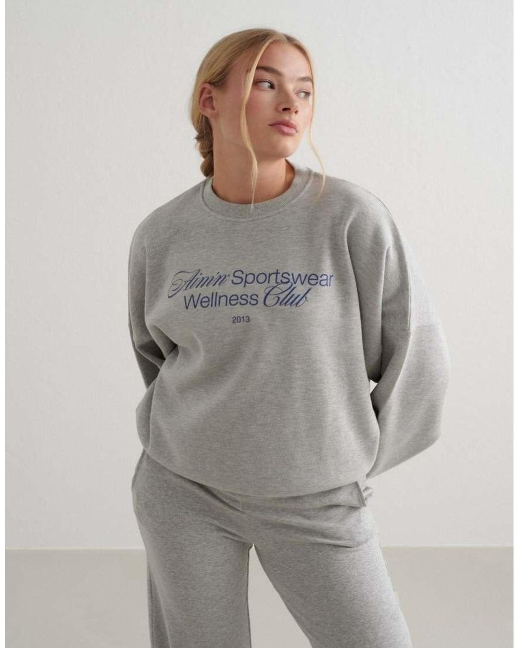 Aim'n Gray Melange Wellness Sweatshirt