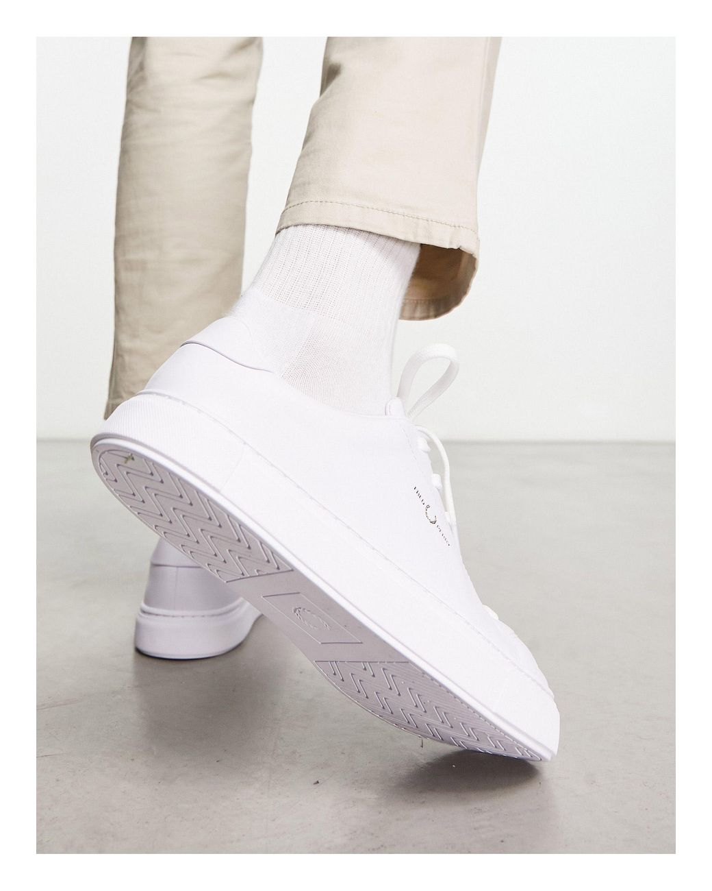 Fred Perry B71 Leather Sneakers in White for Men | Lyst Australia