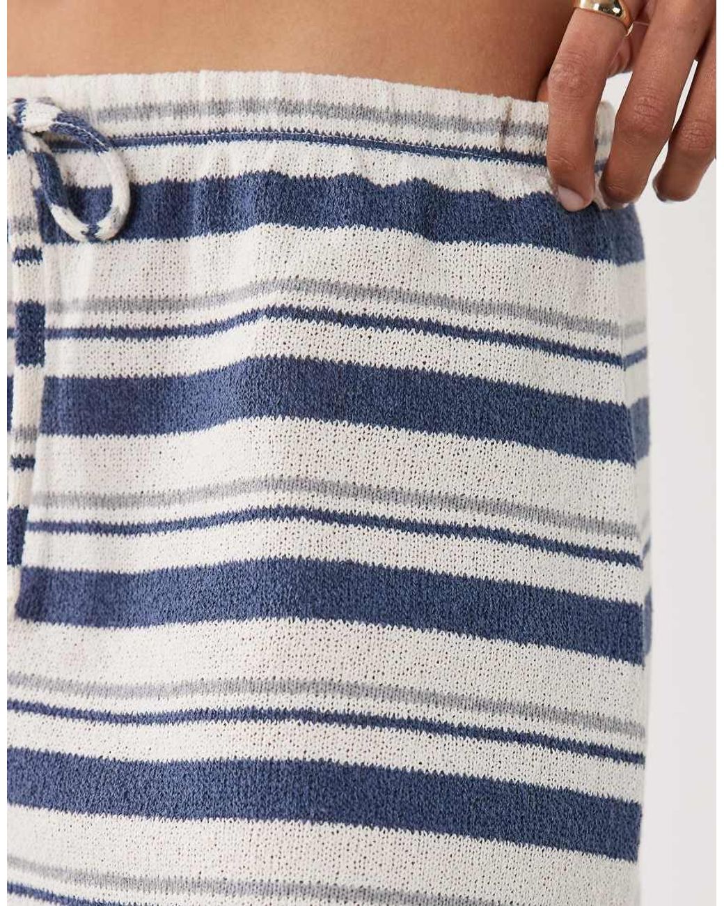 ASOS White Knit Jersey Mini Skirt