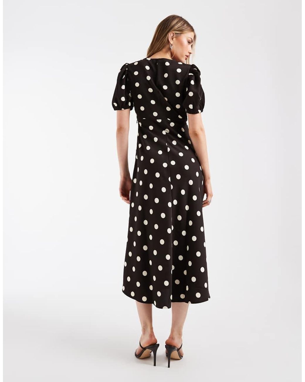 Jdy White V-neck Midi Dress