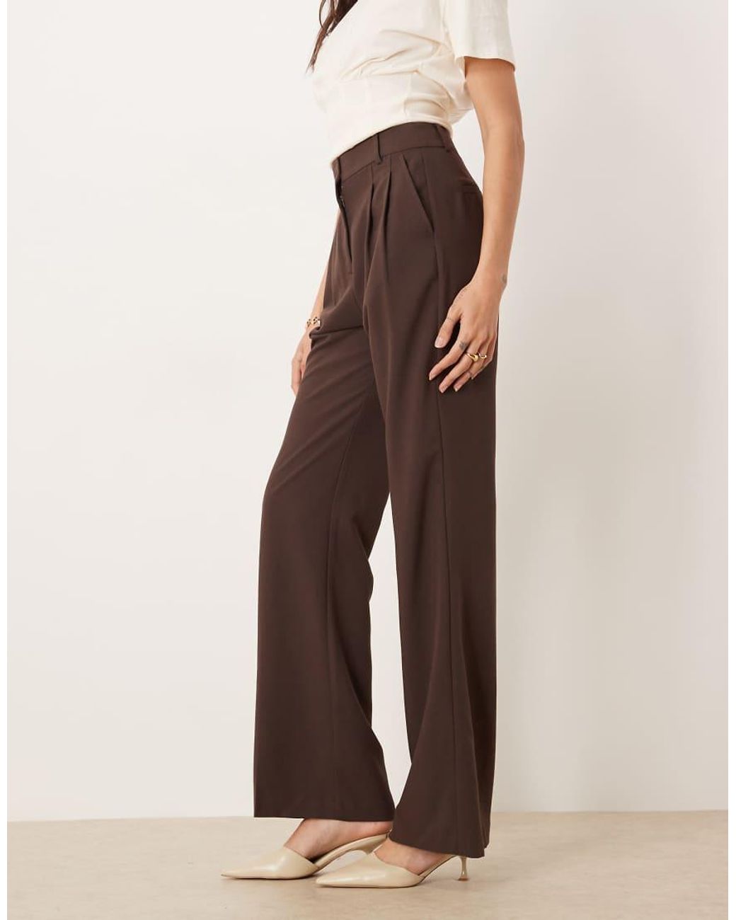 ASOS White Tall Tailored Relaxed Flare