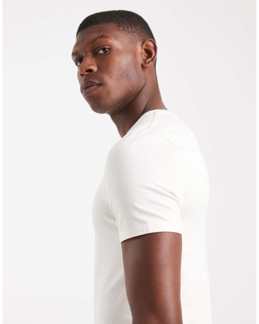 ASOS Multicolor Essentials 2 Pack Muscle Fit T-shirts for men