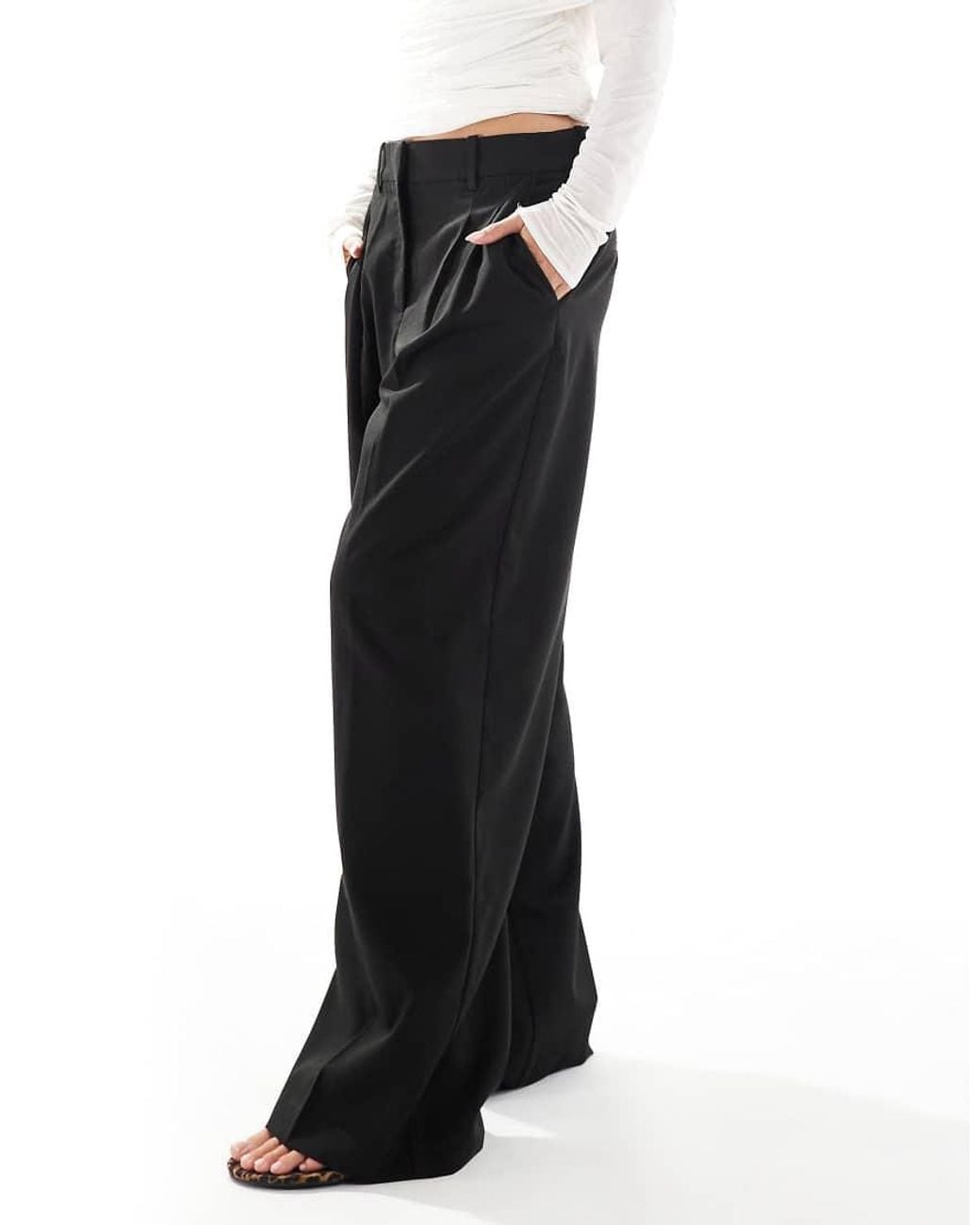 Vero Moda White Dad Fit Tailored Trouser
