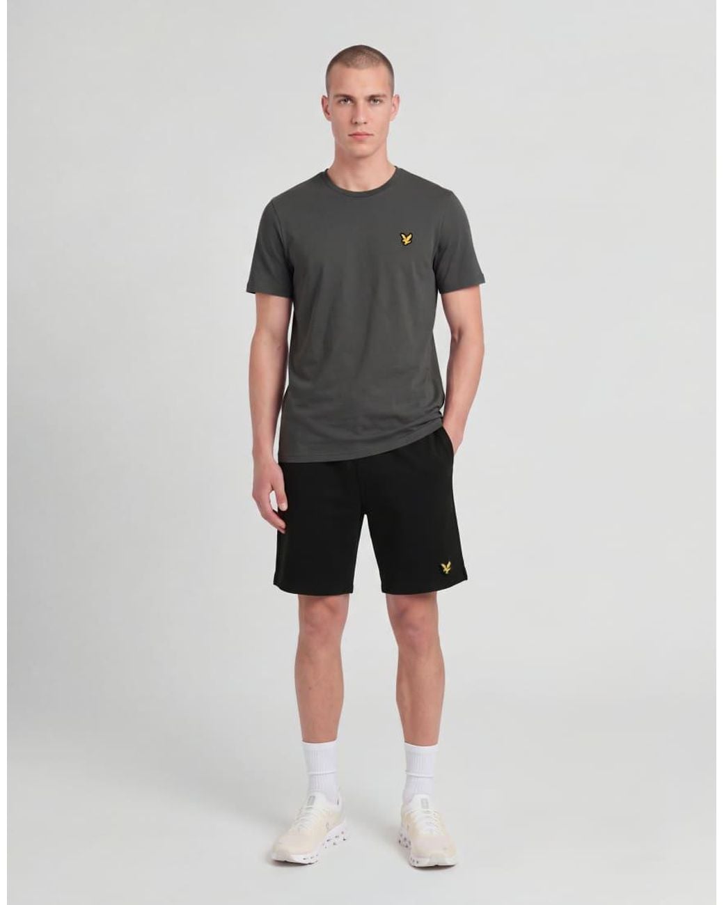 Lyle & Scott Gray Ss T-Shirts Sports Short Sleeve T-Shirt for men