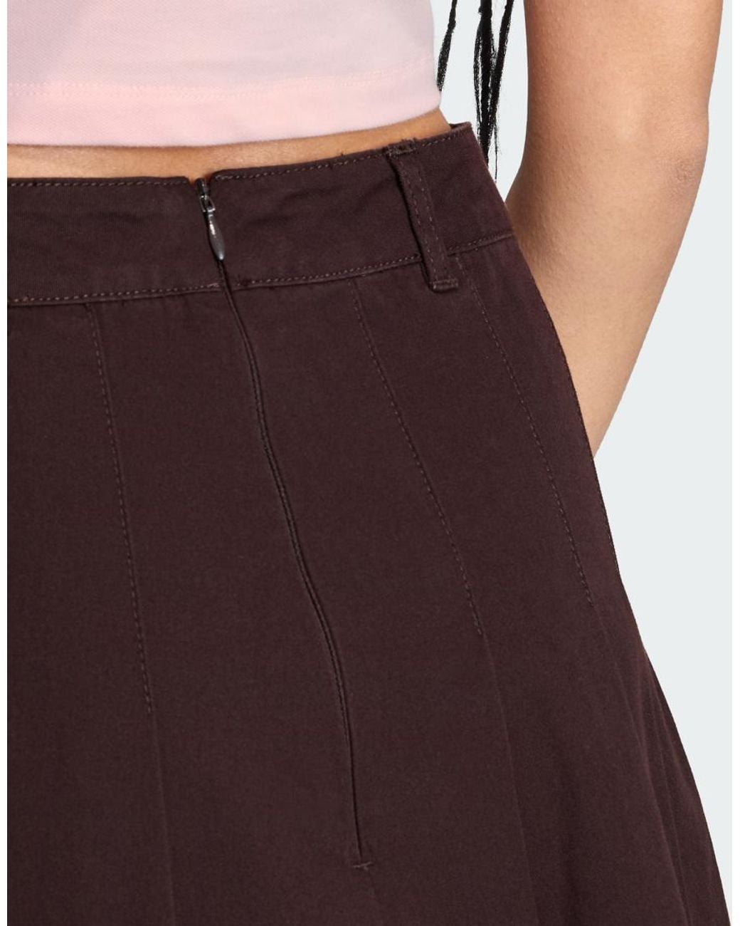 Adidas Originals Multicolor Twill Pleated Skirt