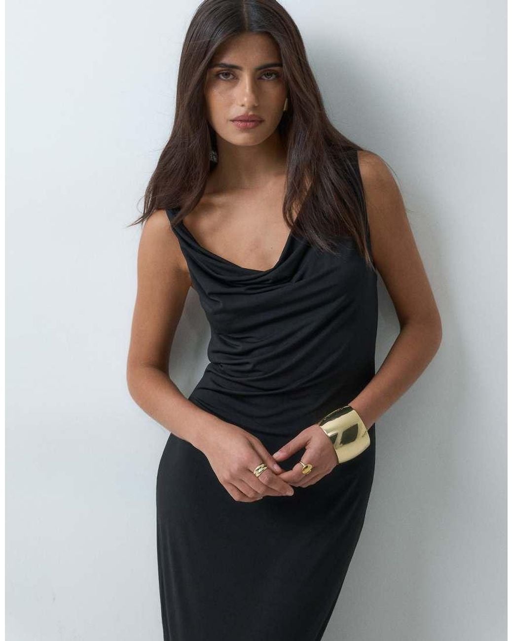 Vero Moda Blue Sleeveless Twist Detail Maxi Dress