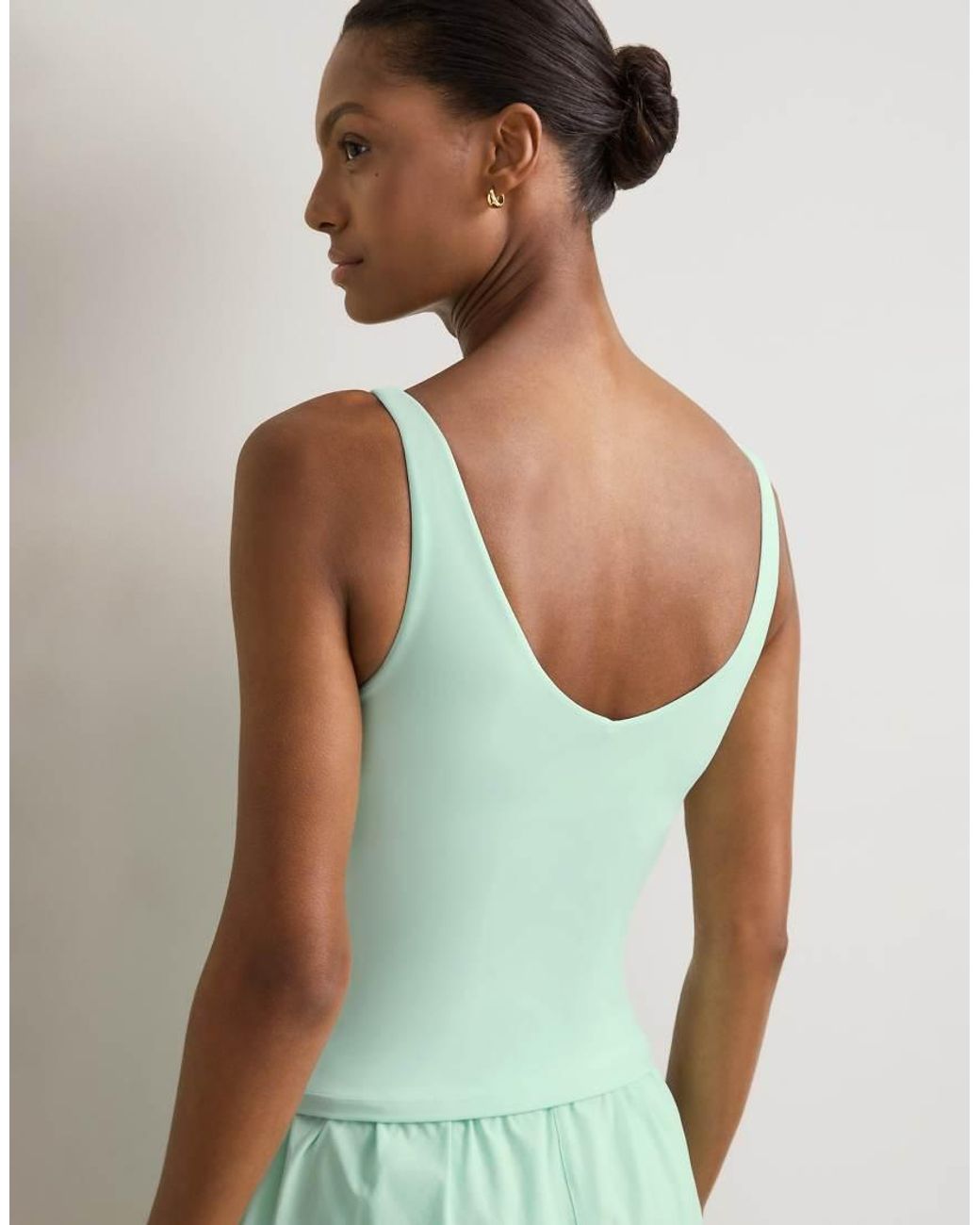 Tala Green Skinluxe Contrast Piping Singlet