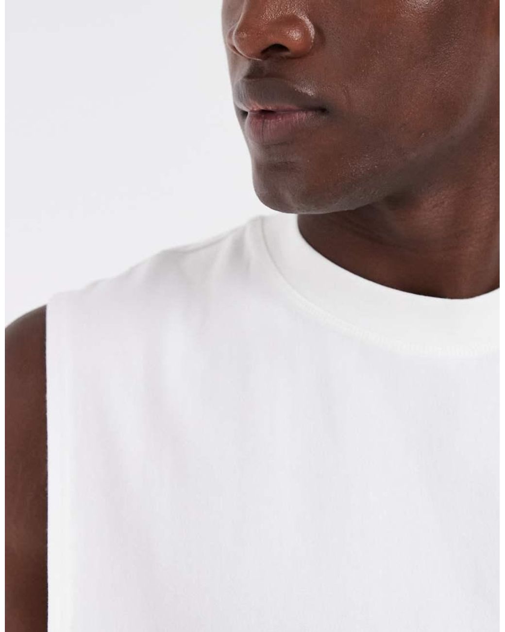 River Island White Vest for men
