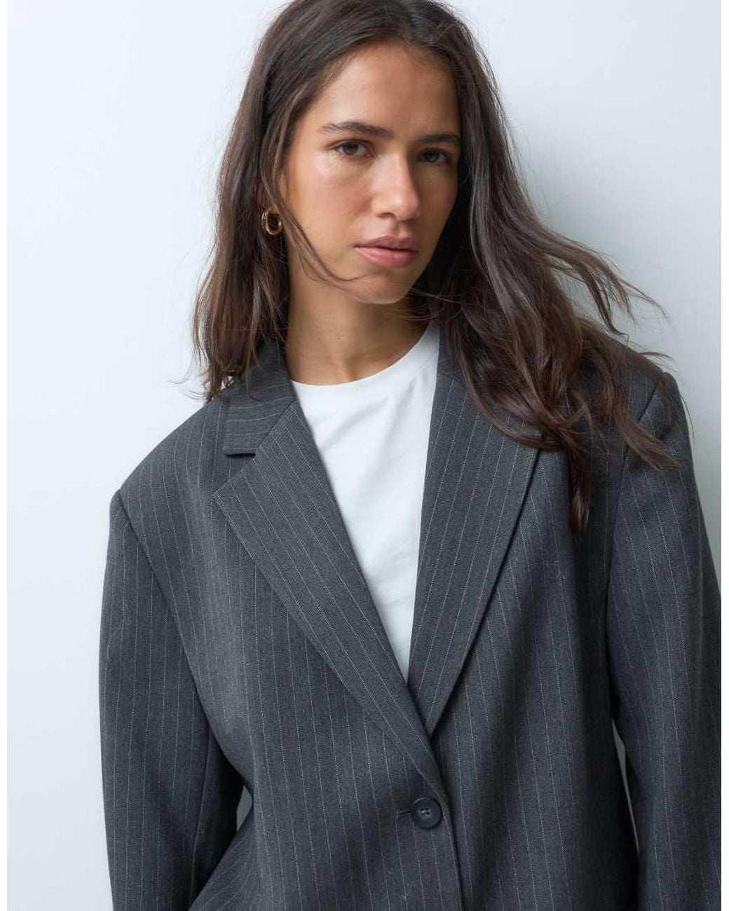ASOS Gray Tailored Oversized Blazer