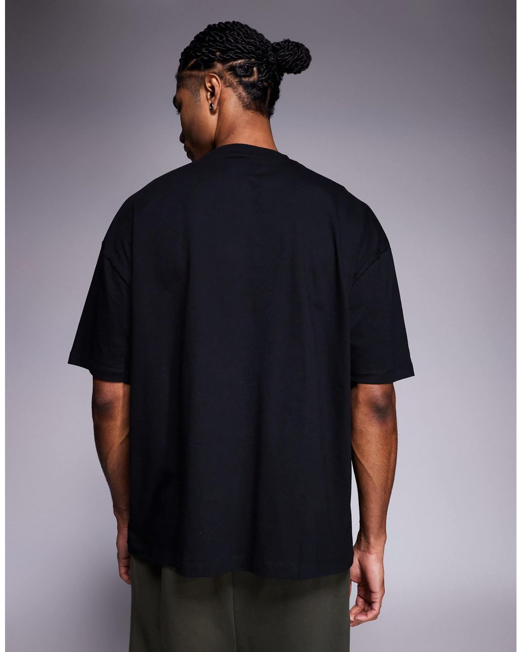 ASOS – basic-t-shirt in Black für Herren