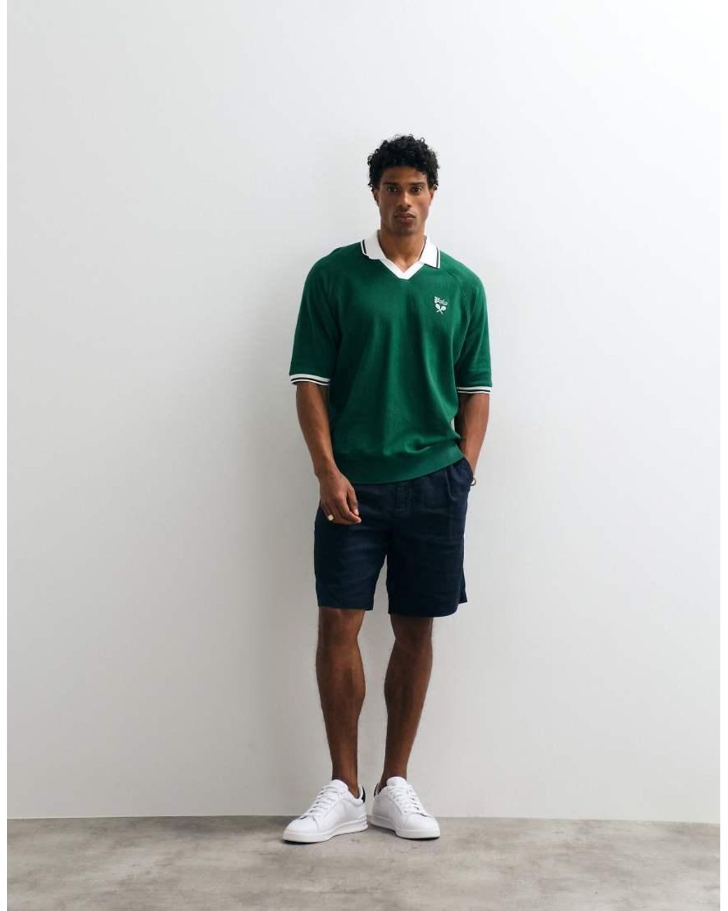 Polo Ralph Lauren Green Icon Knit Relaxed Fit Short Sleeve Polo for men