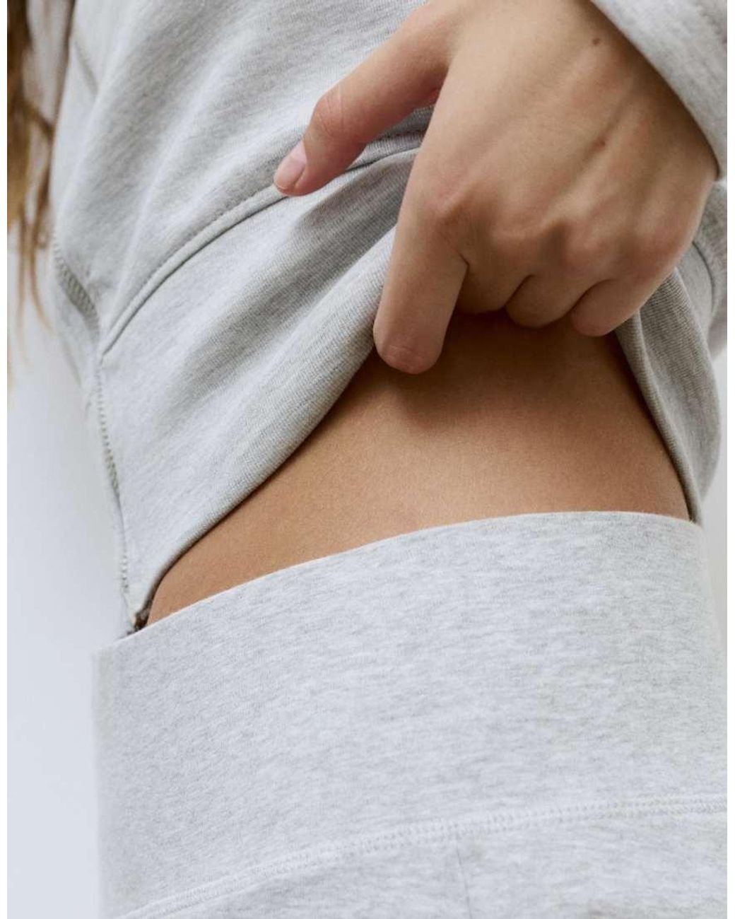 Pull&Bear Gray High Neck Interlock Jacket