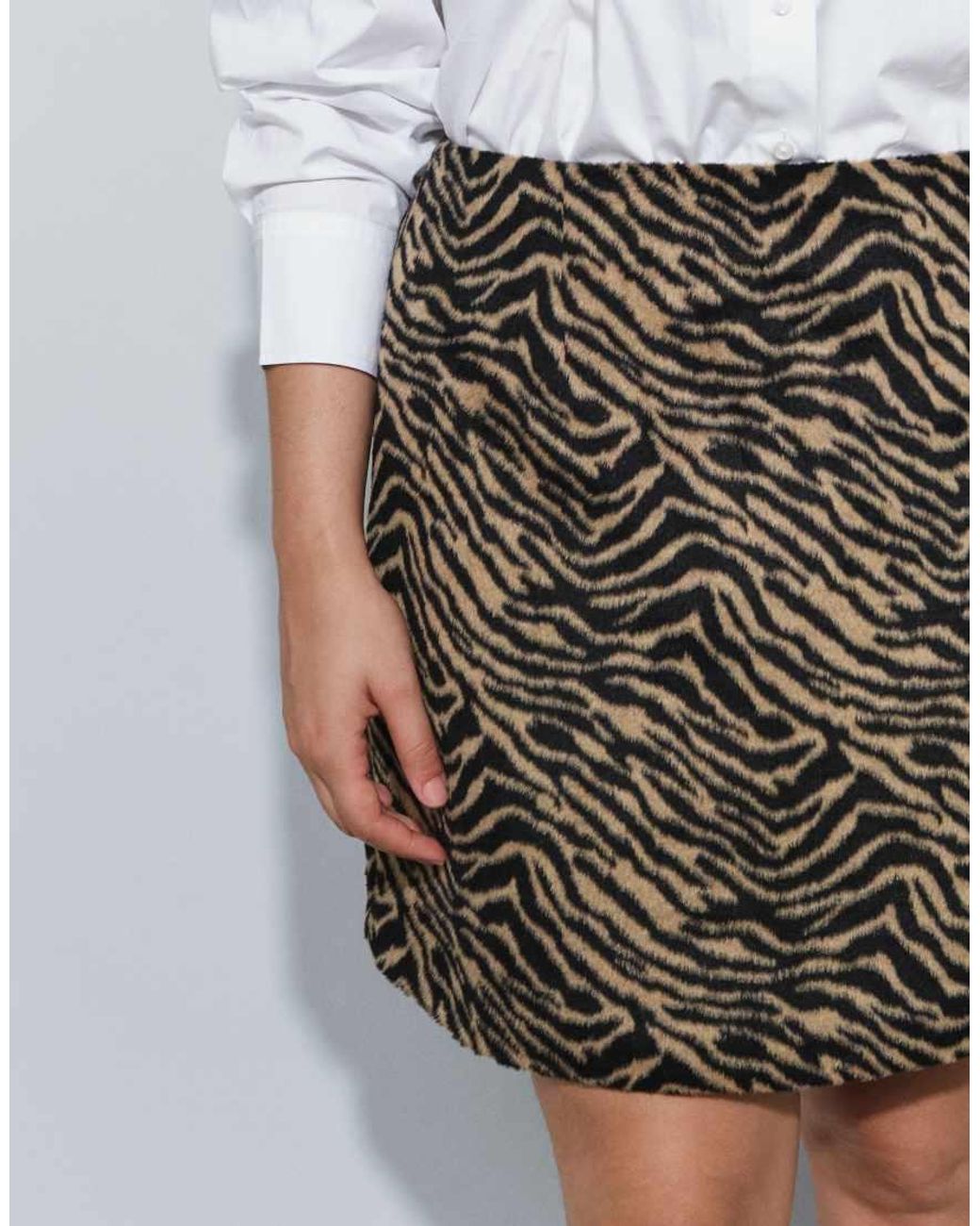 ASOS Gray Asos Design Curve Mini Skirt