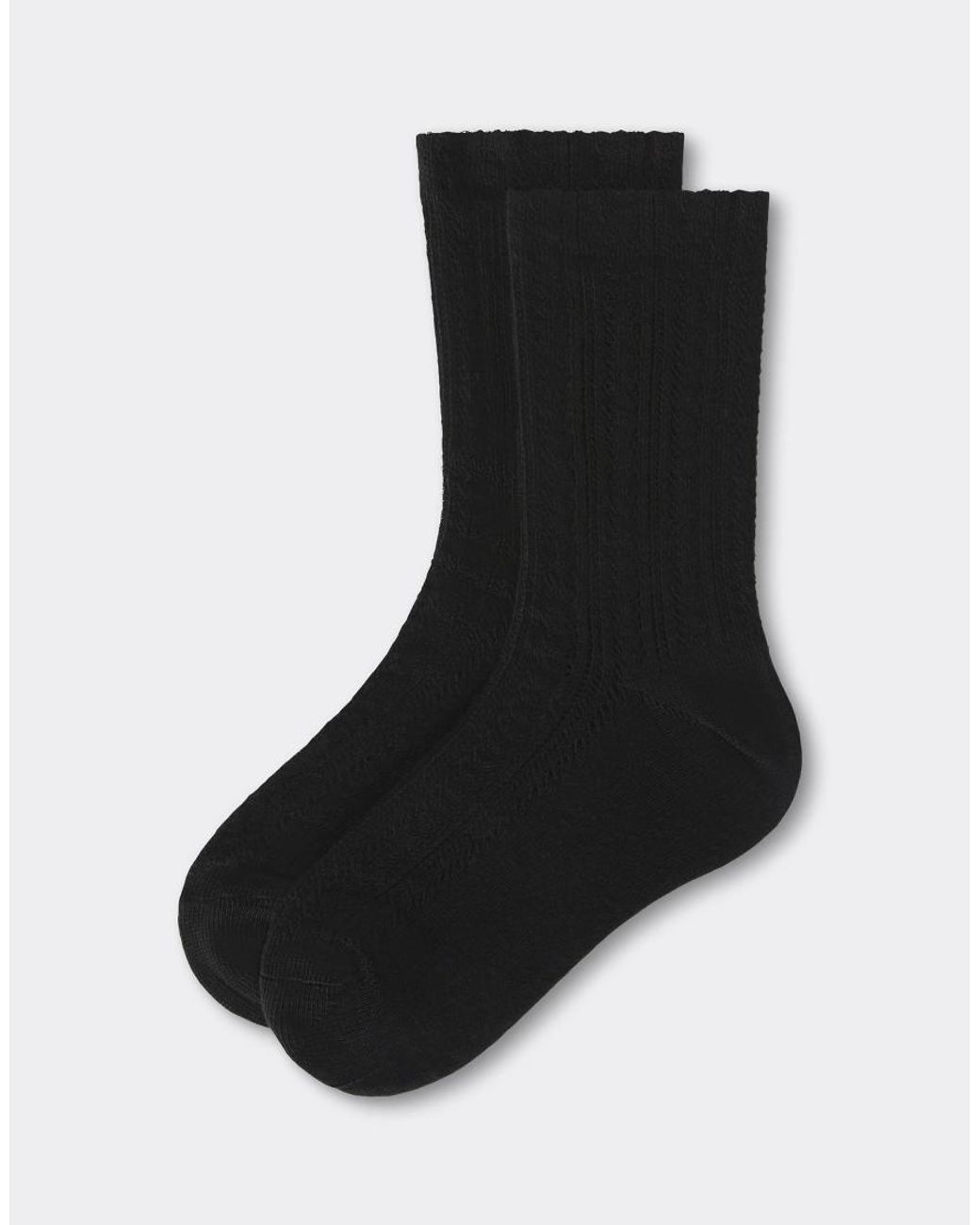 Calzedonia Black Openwork Socks