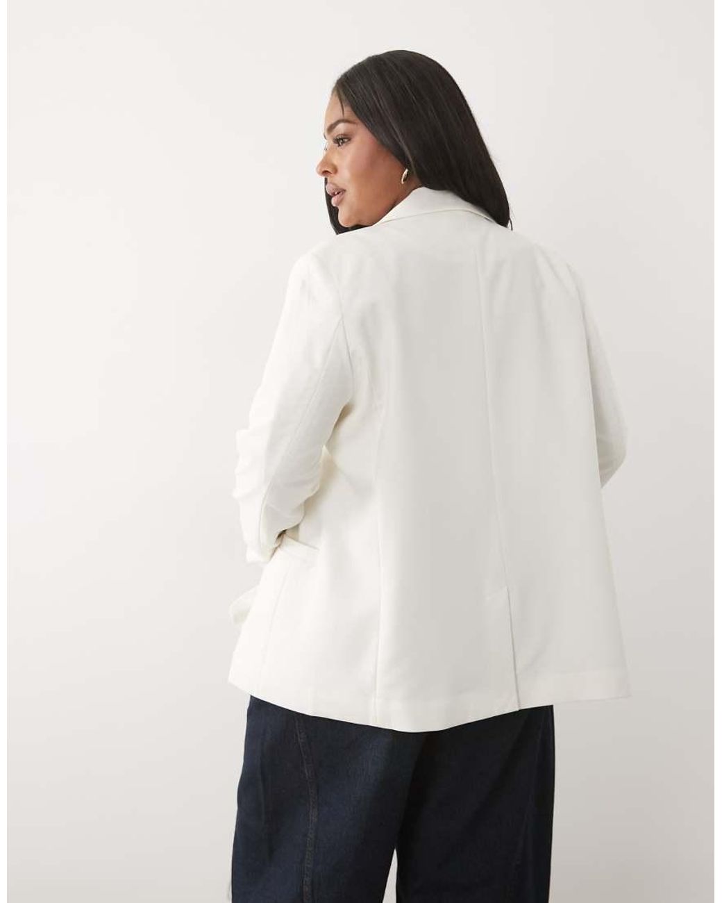 ASOS White Curve Tailored Relaxed Blazer