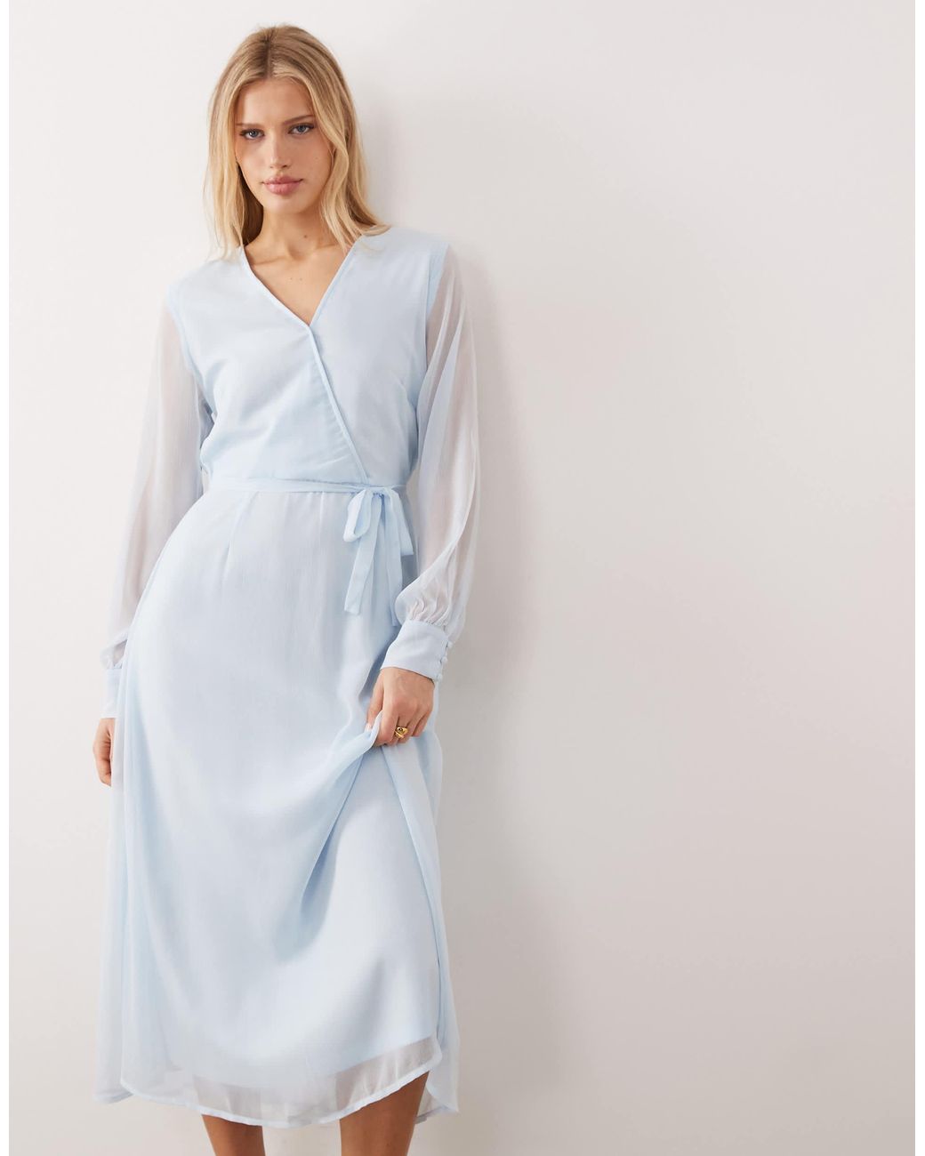 knee length dresses for ladies Vila  Vitahlia O-neck C/S MIDI DRESS  campaign-outlet  Green