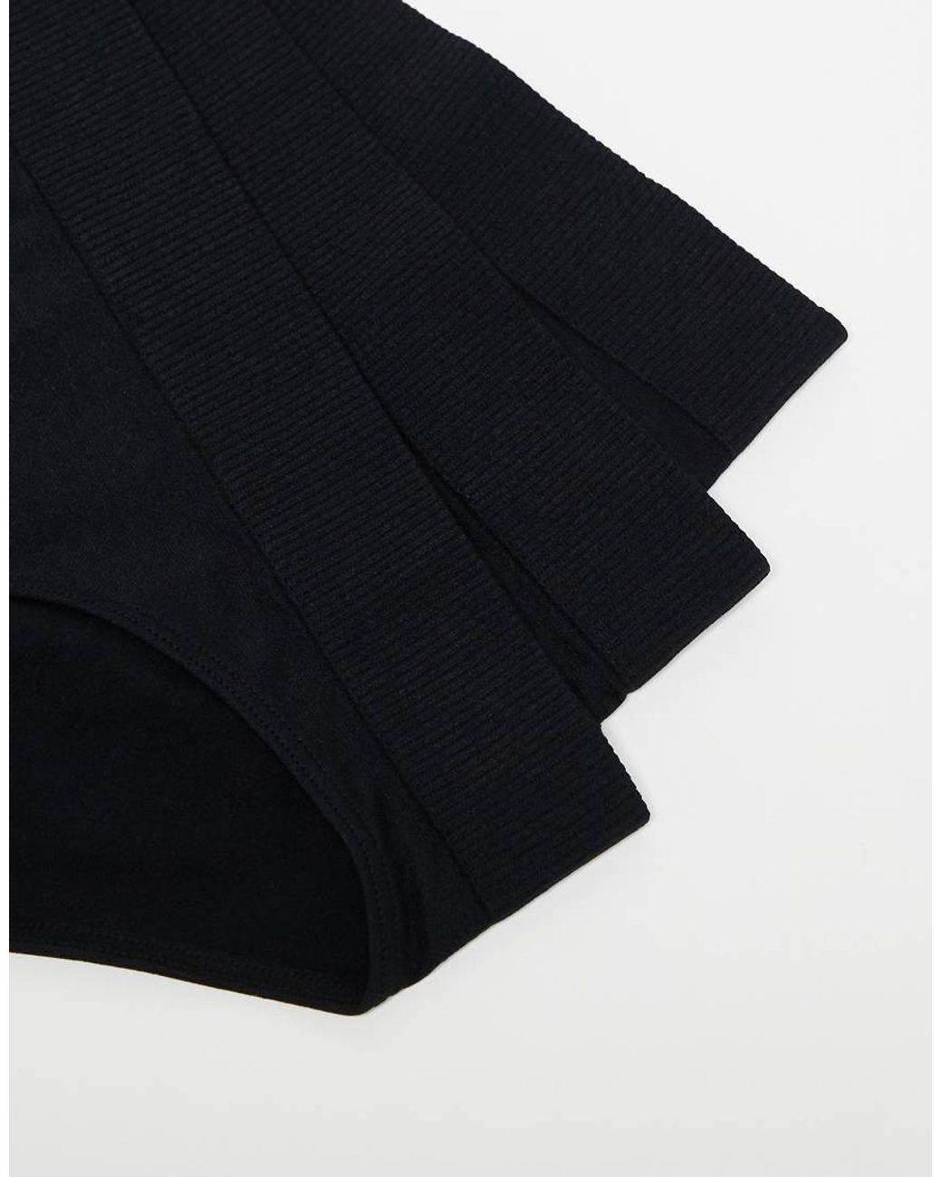 Pack De 3 Braguitas Negras Sin Costuras Cat De Weekday de color Black