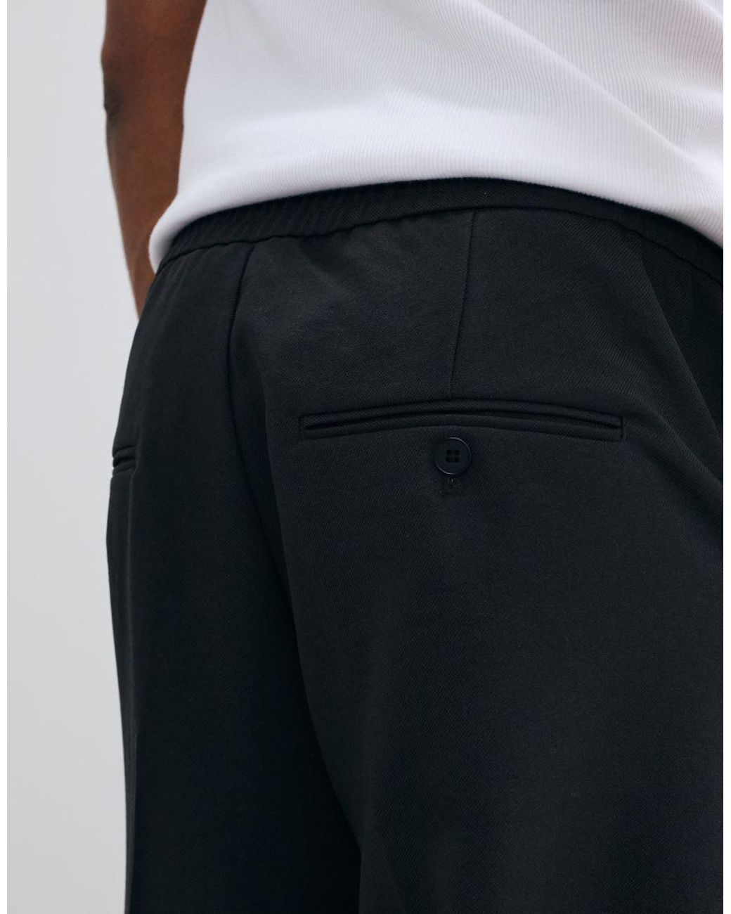Weekday White Pull On Wide Leg Tailored Trousers for men