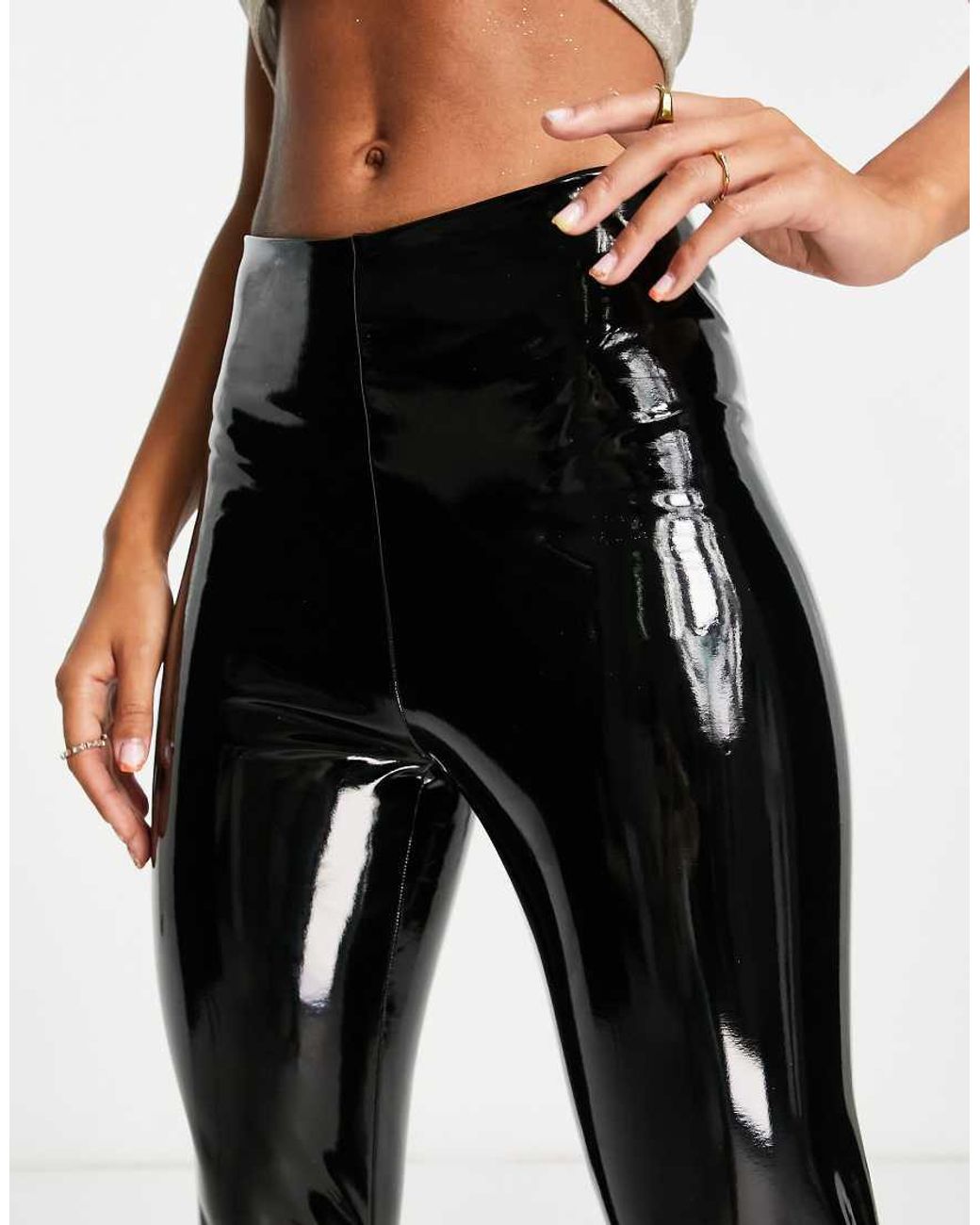 Commando Black Faux Patent Perfect Control Leggings