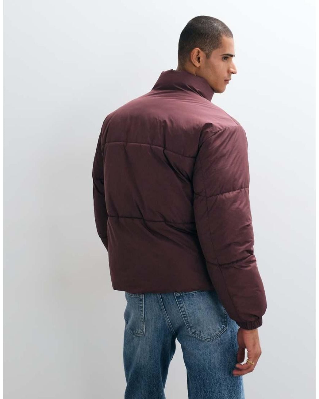 ASOS Purple Puffer Jacket for men