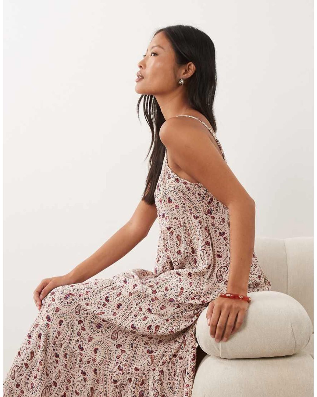 JDY Petite Red Cami Maxi Dress