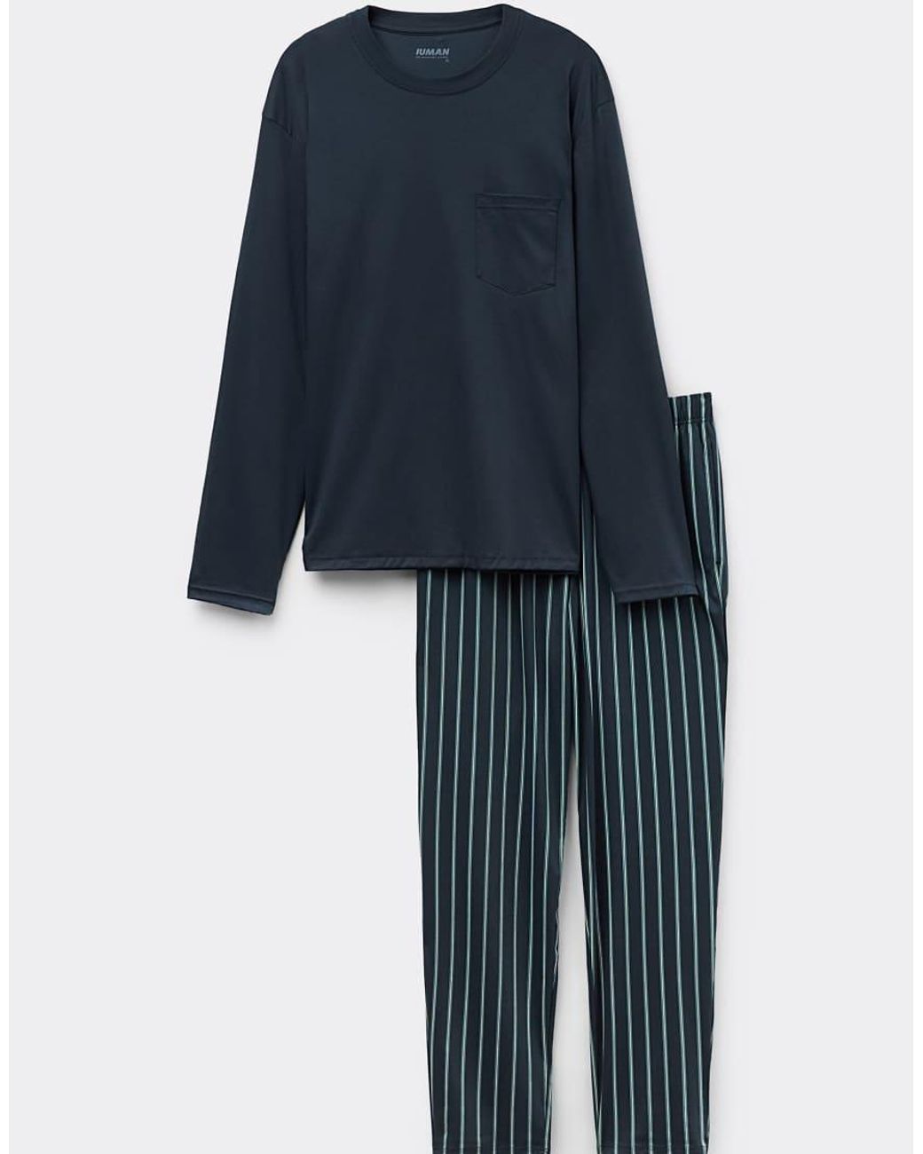 Intimissimi Blue Full-Length Premium Cotton Pyjamas for men