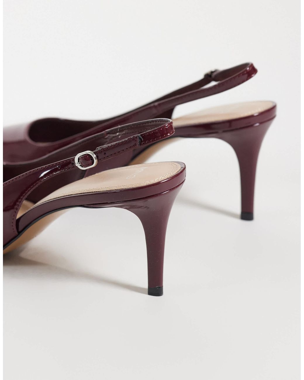 Mango Purple Slingback mit absatz