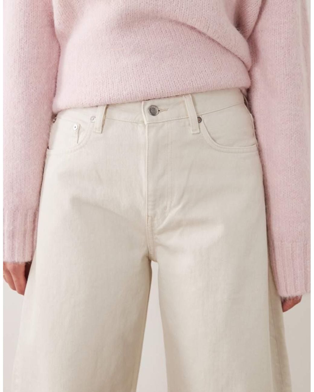 ARKET Natural Peony baggy Barrel Leg Jeans
