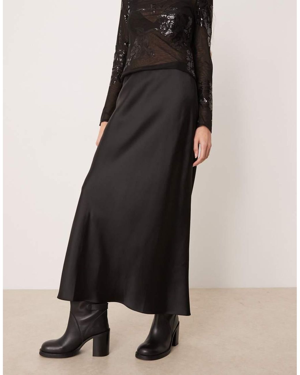 Gonna Lunga di Mango in Black