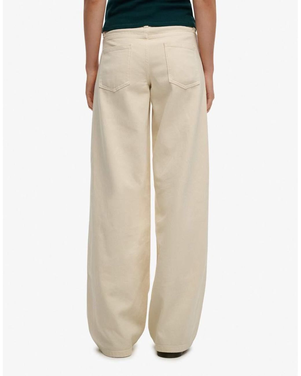 Superdry Natural Mid Rise Baggy Pants