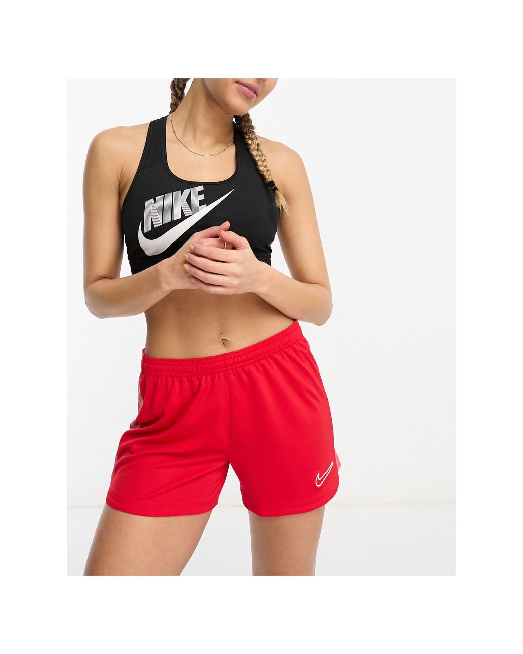 Academy - short en tissu dri-fit avec empiècement Nike Football en coloris  Rouge | Lyst