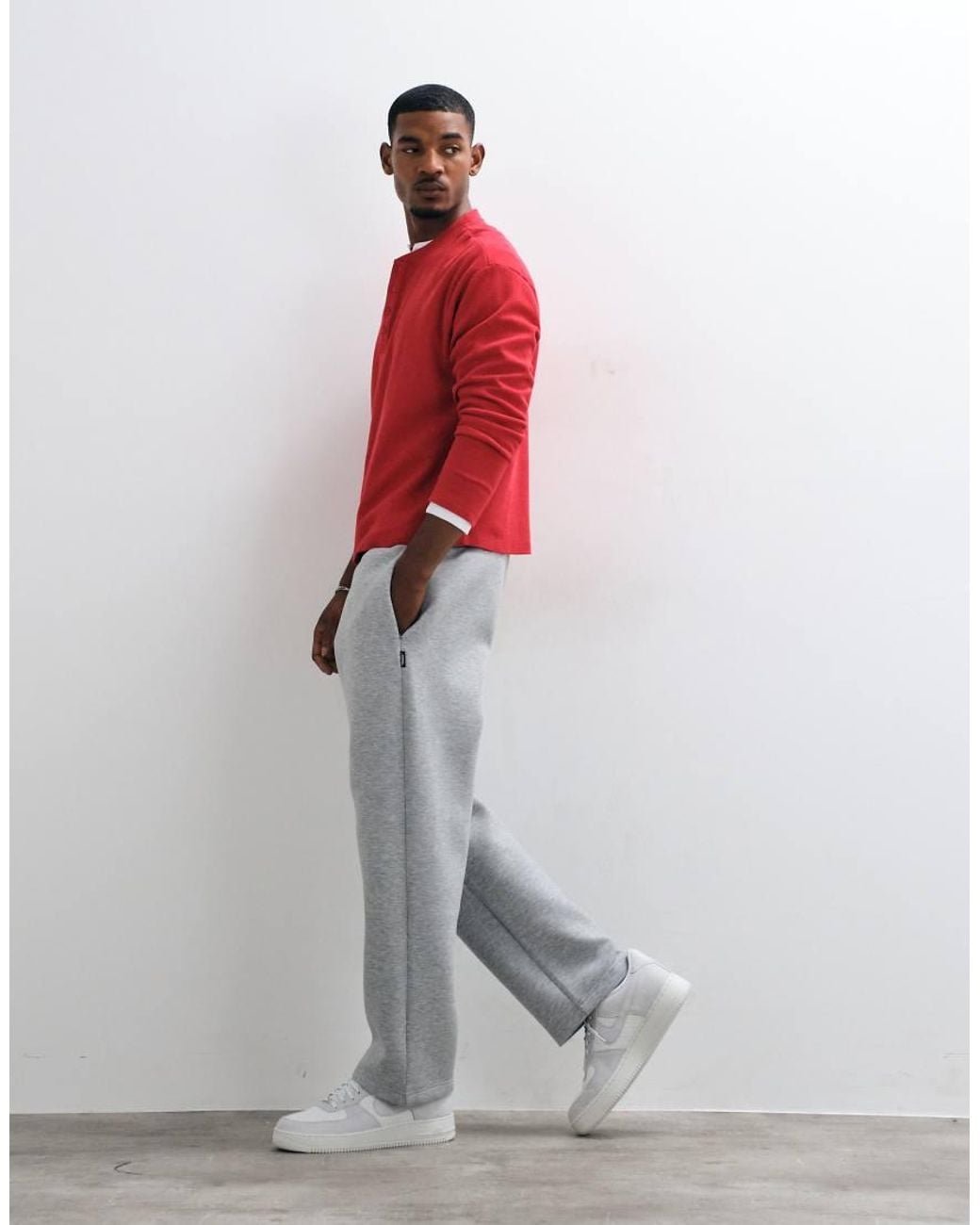 Jack & Jones Red Scubastyle Straight Joggers for men