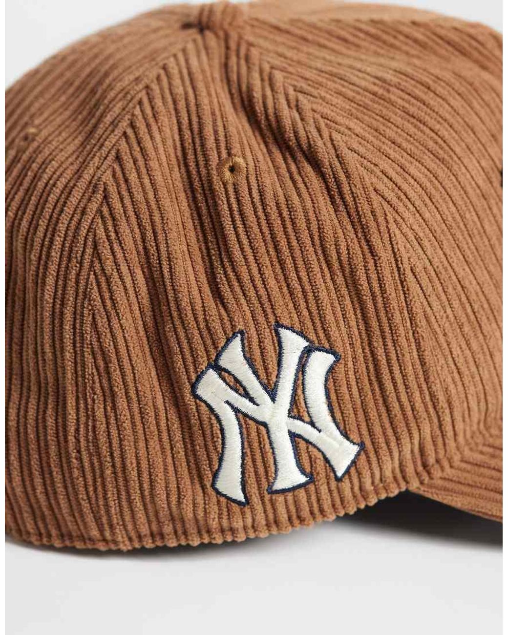 '47 Brown Ny Yankees Slogan Patch Logo Hitch Cord Cap