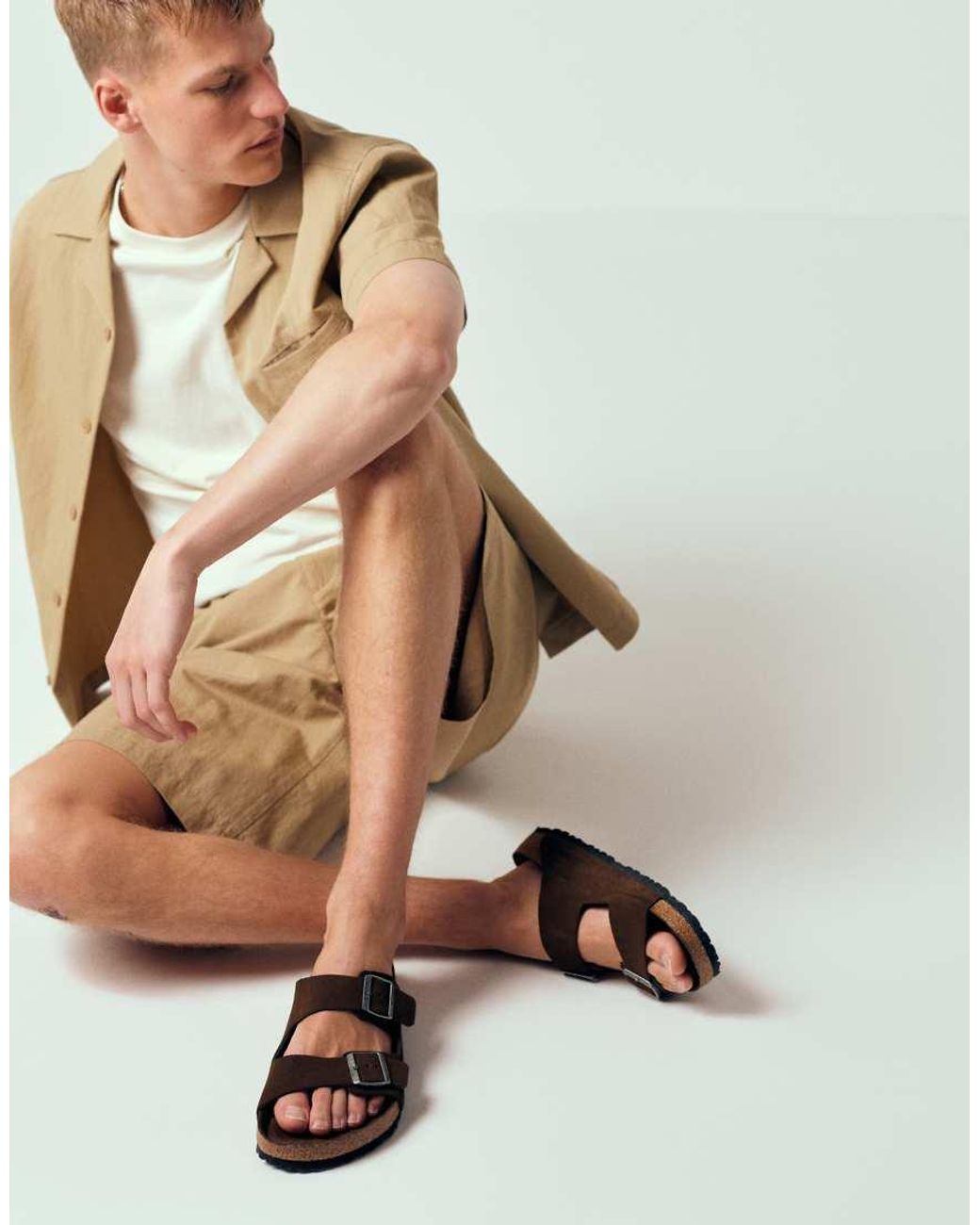 Birkenstock Brown Arizona Suede Sandals